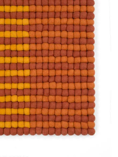 myfelt myfelt Filzkugelteppich Whisper rechteckig, 100% Schurwolle, Dawn, – Produktbild 1 von 4