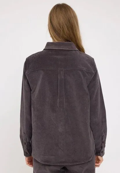 Mazine Mazine Corduroy Shirt aus Bio-Baumwolle, Eggplant (lila), – Produktbild 3 von 4