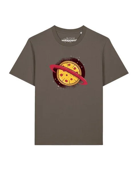watapparel watapparel T-Shirt Unisex Pizza Planet, Mocha, – Produktbild 1 von 2
