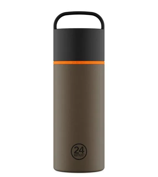 24bottles 24bottles Spin Thermo Bottle aus Edelstahl, Mocha (braun), – Produktbild 1 von 3