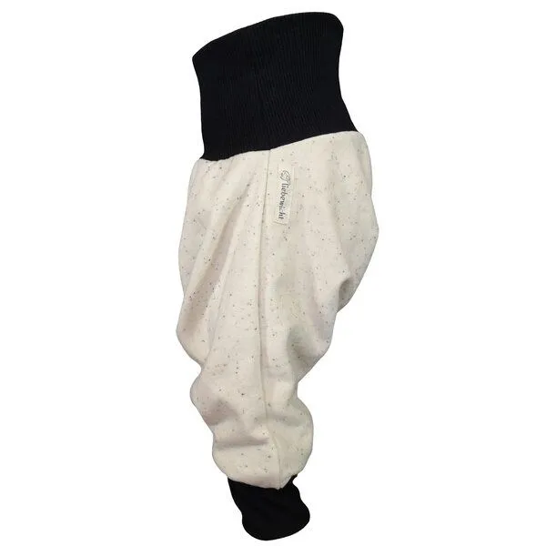 liebewicht liebewicht Yogahose Pumphose Bio Sweat weiß/bunt gesprenkelt, Weiß/schwarz, – Produktbild 4 von 4
