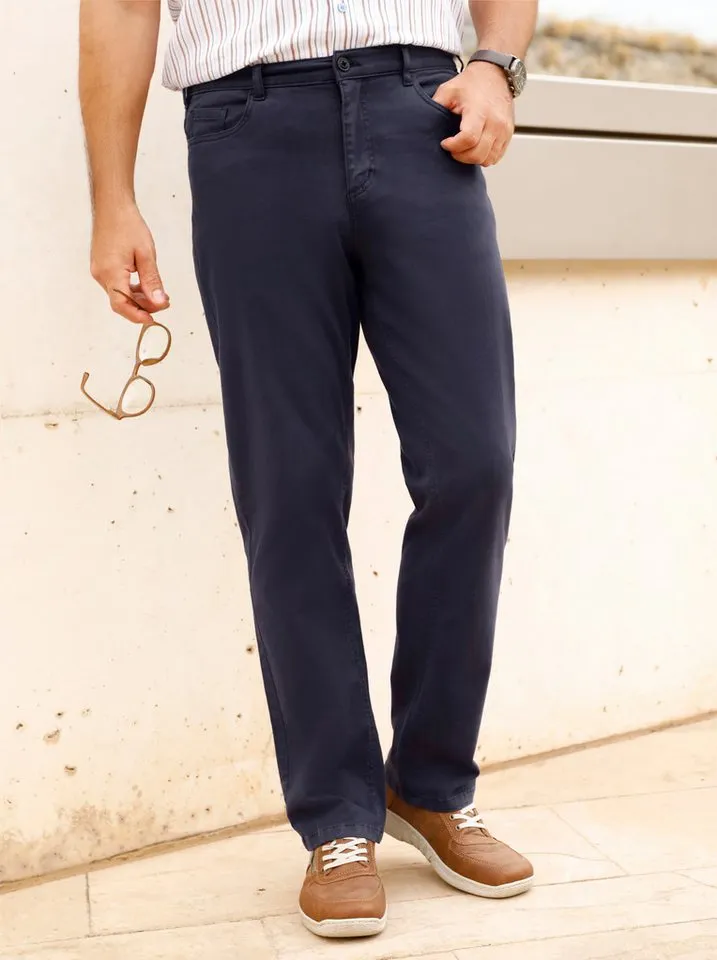 Sieh an! Bequeme Jeans Hose normal, Blau, – Produktbild 3 von 5