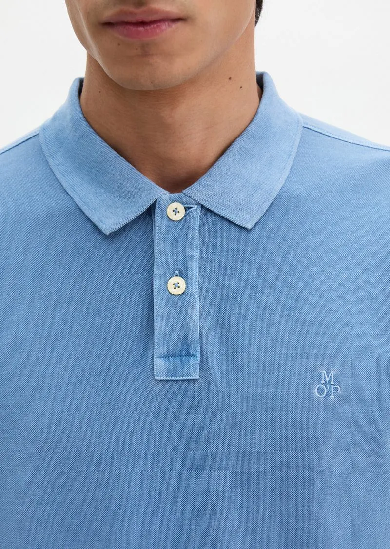 Marc O'Polo Marc O'Polo Poloshirt Piqué Provincial Blau - Größe M, Blau, – Produktbild 3 von 5
