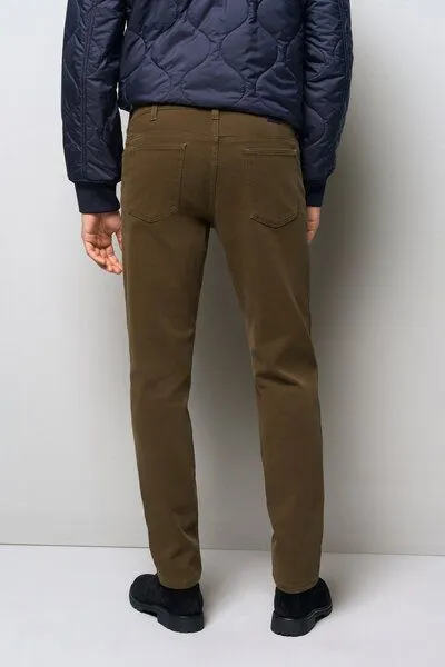 M 5 BY MEYER M 5 BY MEYER COTTON-TWILL CHINO, Grün (khaki), – Produktbild 3 von 5