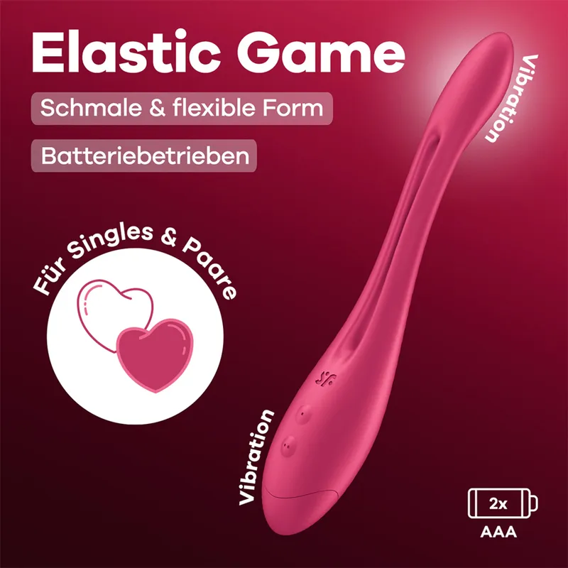 Satisfyer Satisfyer Elastic Game - Batteriebetrieben, 16+ Anwendungen, Pink, – Produktbild 1 von 1