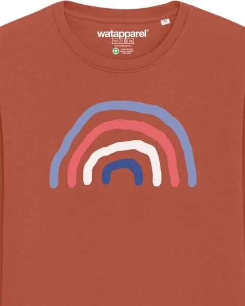 watapparel watapparel Sweatshirt Unisex Regenbogen, Heritage brown, – Produktbild 3 von 3