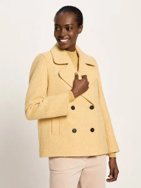 LANIUS LANIUS Cabanjacke aus Schurwolle, Honey melange, – Produktbild 3 von 4