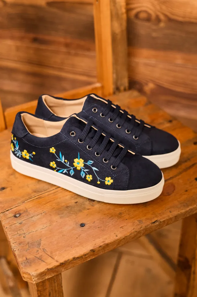 Minuit Sur Terre Minuit Sur Terre Damen vegan Sneaker Bellecombe Nuit D Hiver Marineblau, Blau, – Produktbild 2 von 2