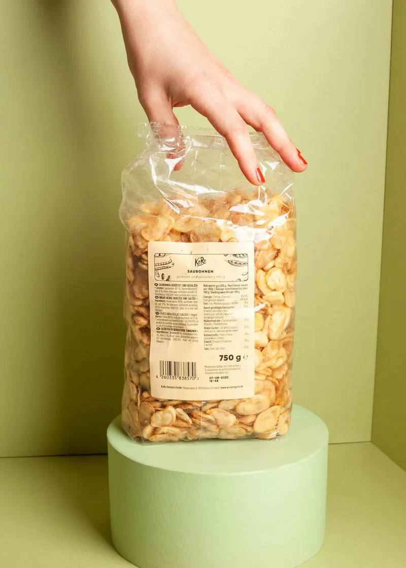 KoRo Geröstete und gesalzene Favabohnen 750 g – Produktbild 5 von 5