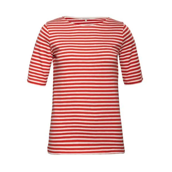 Living Crafts Living Crafts T-Shirt - TANINA, Cream/poincana red (mehrfarbig), – Produktbild 4 von 4