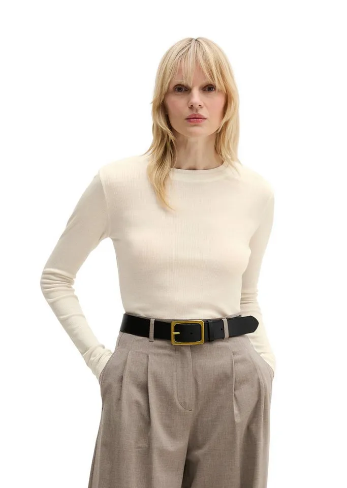 Marc O'Polo Marc O'Polo Langarmshirt mit TENCEL™ Modal, Weiß, – Produktbild 1 von 5