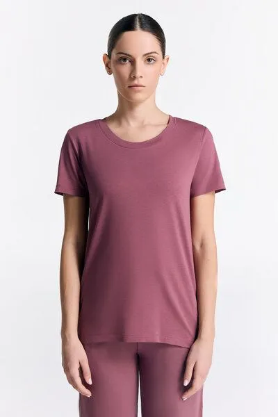 True North True North Damen Kurzarmshirt aus Bio-Baumwolle & Tencel Modal T1100, Nocturne, – Produktbild 1 von 2