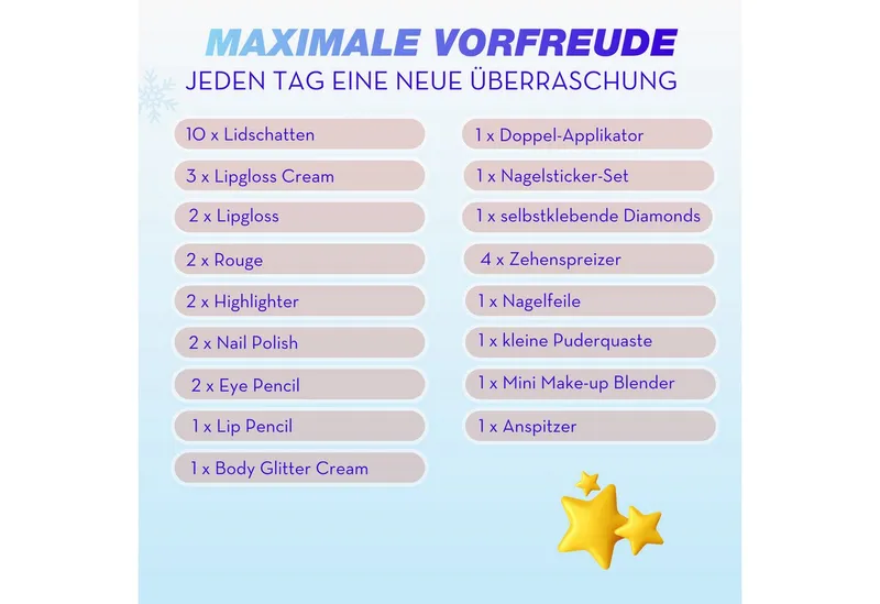 ZMILE COSMETICS Kosmetik-Adventskalender Beauty Adventskalender Snowman – Produktbild 3 von 4