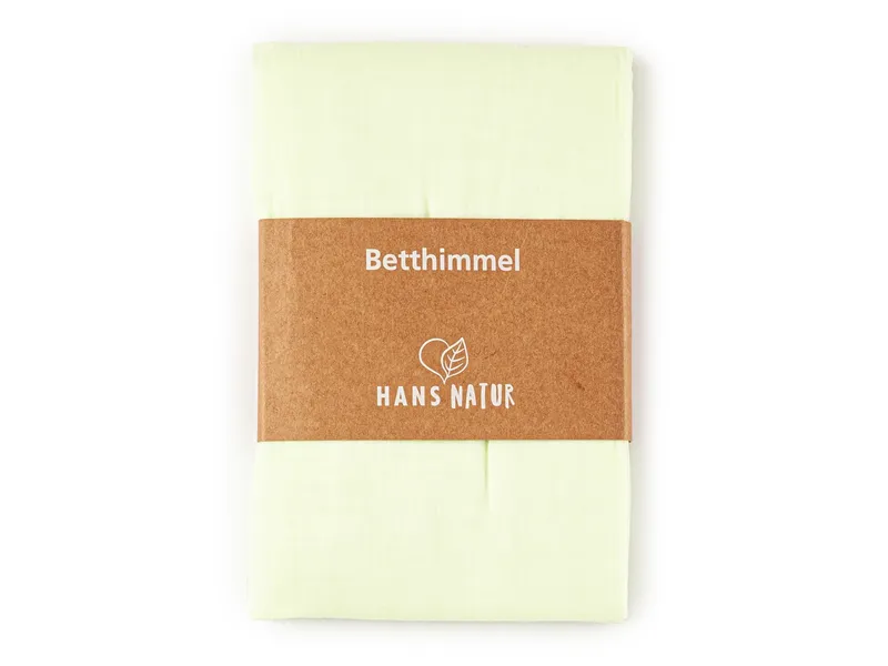 HANS NATUR Betthimmel Baldachin Bio-Baumwolle mintgrün 115 x 300 cm, Grün, – Produktbild 1 von 2
