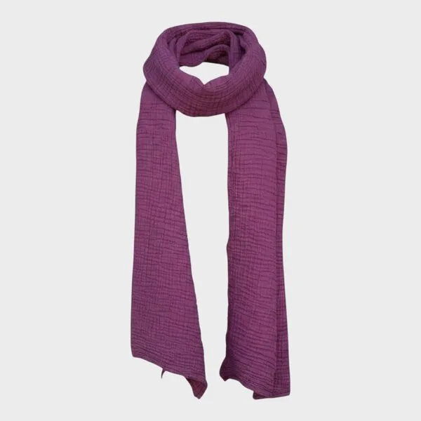 Der Lindwurm Der Lindwurm Musselin- Schal, Aubergine (lila), – Produktbild 2 von 4