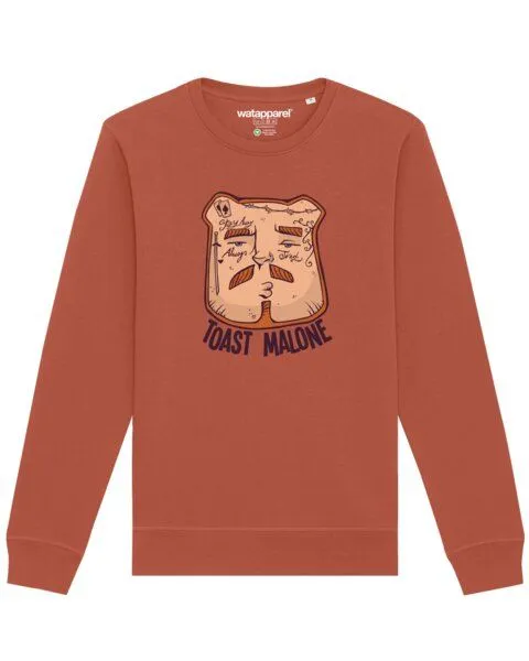 watapparel watapparel Sweatshirt Unisex Toast Malone, Heritage brown, – Produktbild 1 von 4