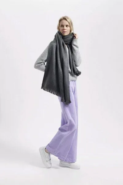Alpaca Loca Alpaca Loca Alpaca Schal, Grau, – Produktbild 2 von 2