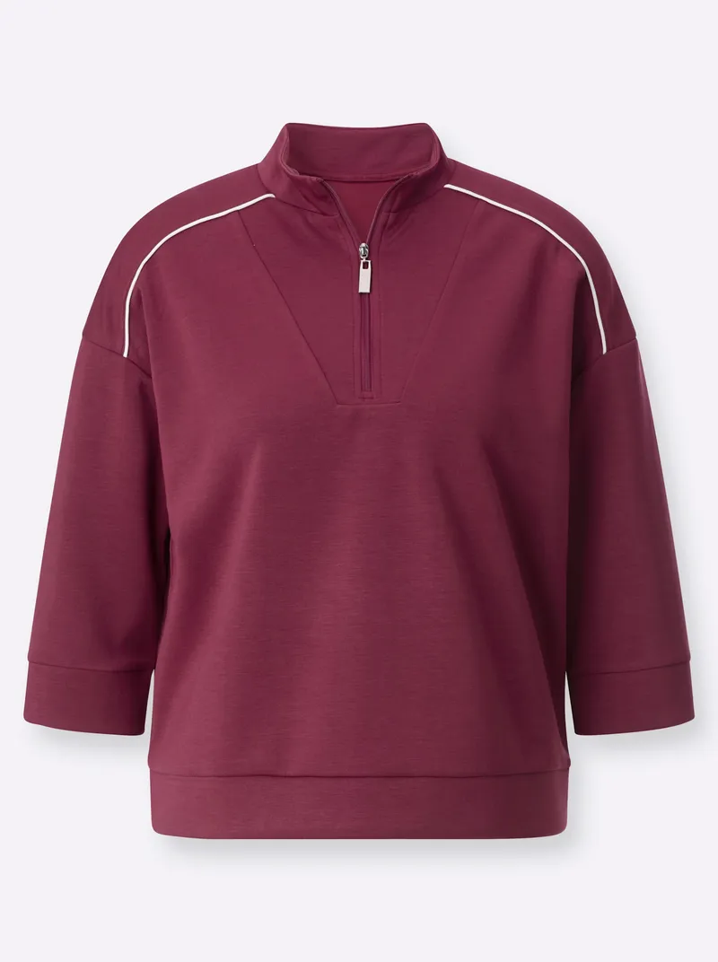 Witt Witt Sweatshirt bordeaux, Bordeaux, – Produktbild 1 von 2