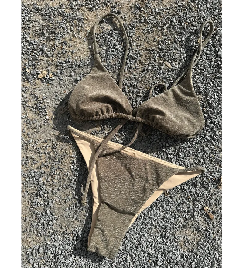 Anekdot Anekdot Damen vegan Bikini Set Olbia Sand, Hellgrau, – Produktbild 2 von 2