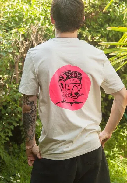 päfjes päfjes Gepard die Rakete Fahrrad Gravel - Unisex Männer Bio T-Shirt – Produktbild 3 von 4