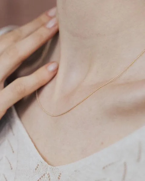 lille mus lille mus Kette 'Kügelchen' 925, Gold, – Produktbild 2 von 4