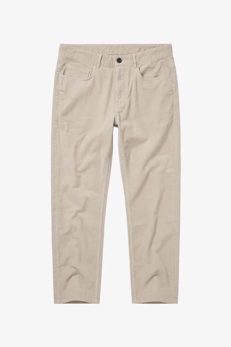KnowledgeCotton Apparel KnowledgeCotton Apparel Herren vegan Hose Oak Regular Cord Helles Federgrau, Grau, – Produktbild 1 von 2
