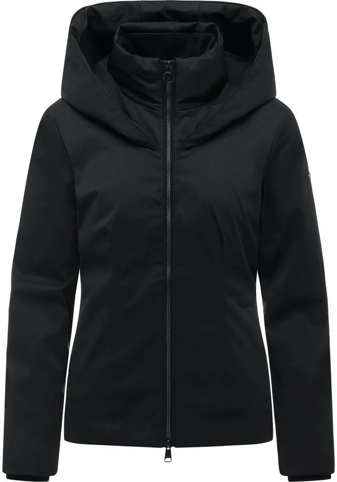 ragwear ragwear Funktionsjacke Annona Y Warme Damen Winterjacke mit weit nach vorn gezogener Kapuze, Schwarz, – Produktbild 2 von 4