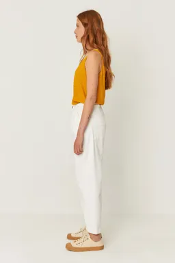 SKFK SKFK Damen vegan Hose Amata Weiß – Produktbild 1 von 1