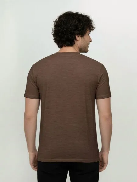 GreenBomb GREENBOMB Bike Gravel Loom - Funktionales T-Shirt aus Merino-Wolle / hochwertiger Print / Fair & Vegan, Braun (earth wood), – Produktbild 4 von 4