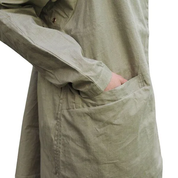 LangerChen LangerChen Sommermantel Coat Mira Long, Hay (beige), – Produktbild 3 von 4