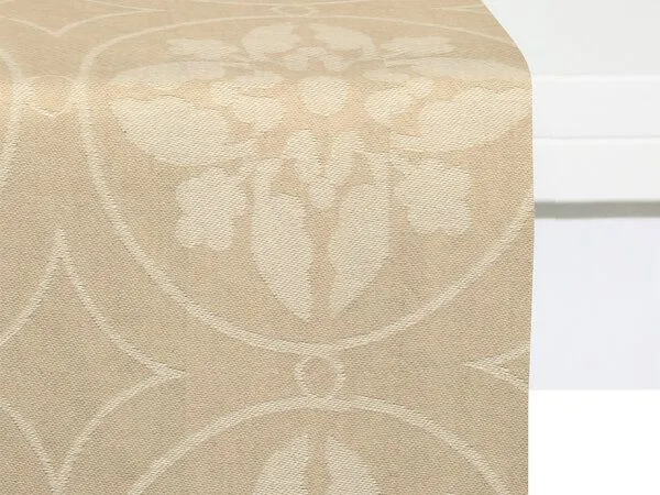 Nature by Adam Nature by Adam Tischläufer aus 100% Bio-Baumwolle - Made in Germany - Romantic Puligny Light, Beige, – Produktbild 1 von 4
