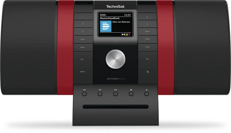 Technisat Technisat MULTYRADIO 4.0, Schwarz/Rot Kompaktanlage – Produktbild 1 von 1
