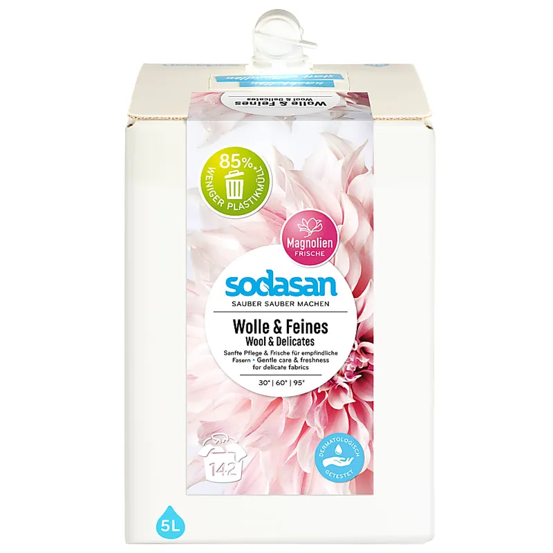 Sodasan Sodasan Flüssigwaschmittel für Wolle & Feines 5L – Produktbild 2 von 2
