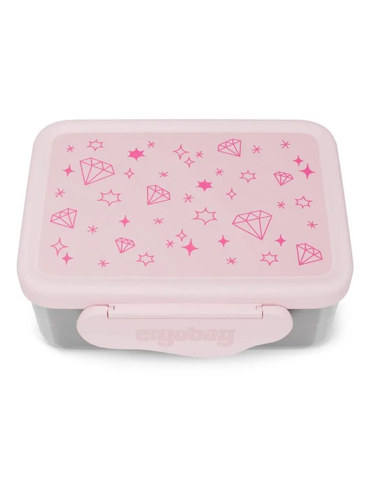 Ergobag Ergobag Lunchbox Edelstahl Brotdose, Edelstahl, (Edelstahl Brotdose, 3-tlg., 1x Brotdose, 1x Trennfach), spülmaschinengeeignet bis 45 Grad, Handwäsche empfohlen, Rosa, – Produktbild 1 von 4