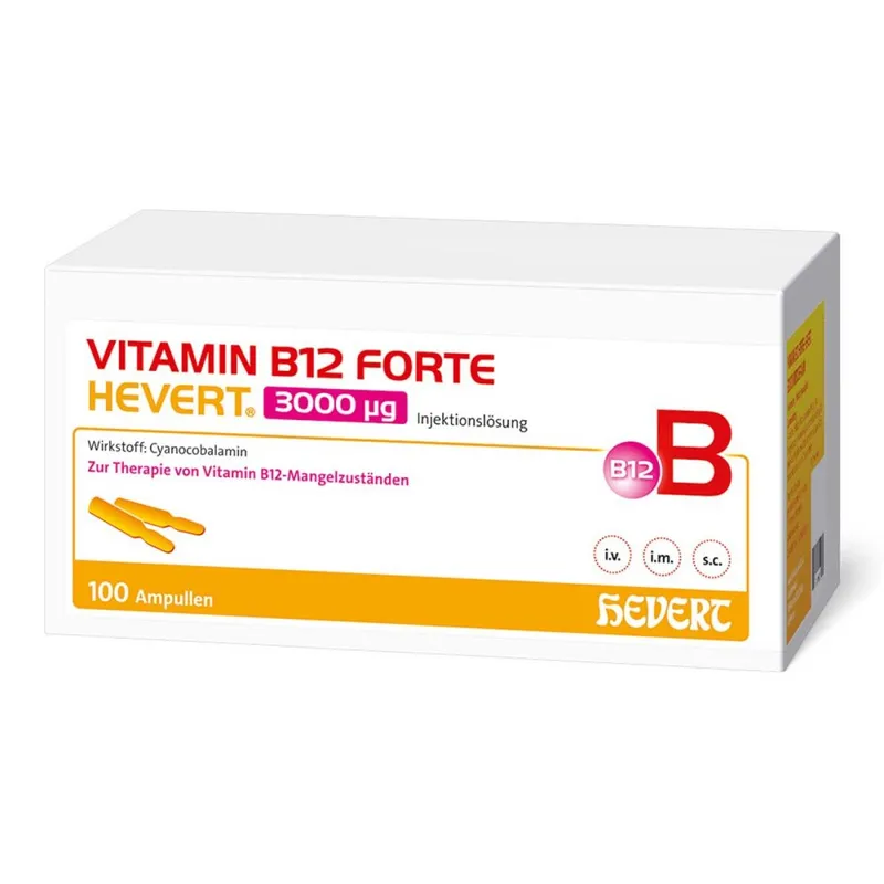 HEVERT Vitamin B12 forte Hevert 3000 µg Ampullen – Produktbild 1 von 1