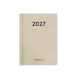 matabooks® matabooks® Kalender 2027 A6 Basic aus Graspapier – Jahresplaner Samaya – Farbe: Nature S – Produktbild 1 von 1