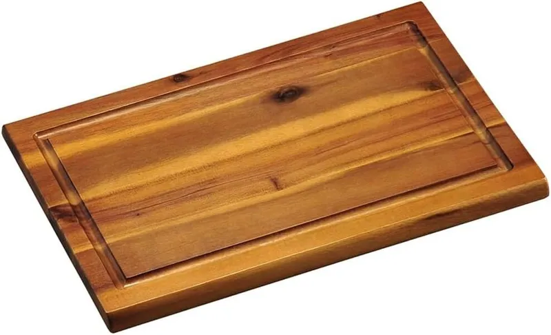 Kesper Kesper Schneidebrett Schneidbrett mit Saftrille, Akazienholz, Maße: 32 x 21 x 1,5 cm, (1-St) – Produktbild 1 von 1