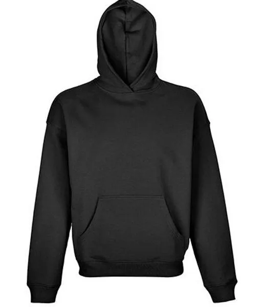 Sol's Sol's Unisex Oversize Pullover Hoddie, Schwarz, – Produktbild 2 von 4
