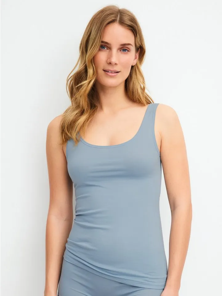 CALIDA CALIDA Unterhemd Natural Comfort Damen (1-St) geschmeidig weich, elastisch und komfortabel, Grau, – Produktbild 3 von 5