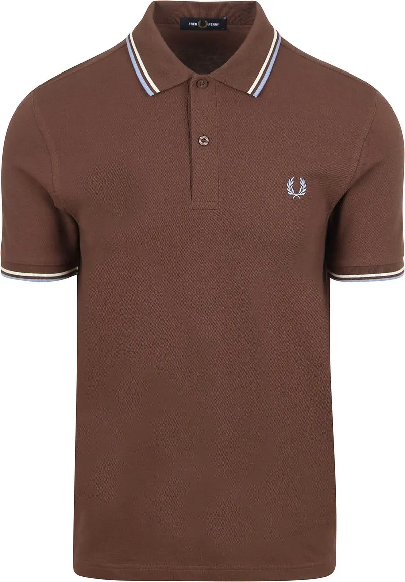 Fred Perry Fred Perry M3600 Polo Braun Y66 - Größe S, Braun, – Produktbild 2 von 4