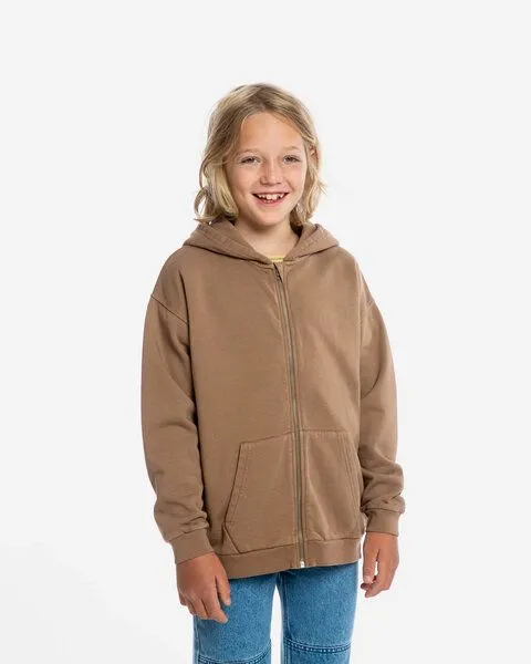 MATONA Matona Kapuzen Sweatshirt | Zip Hoodie | aus Bio-Baumwolle | GOTS-zertifiziert, Cocoa, – Produktbild 1 von 3