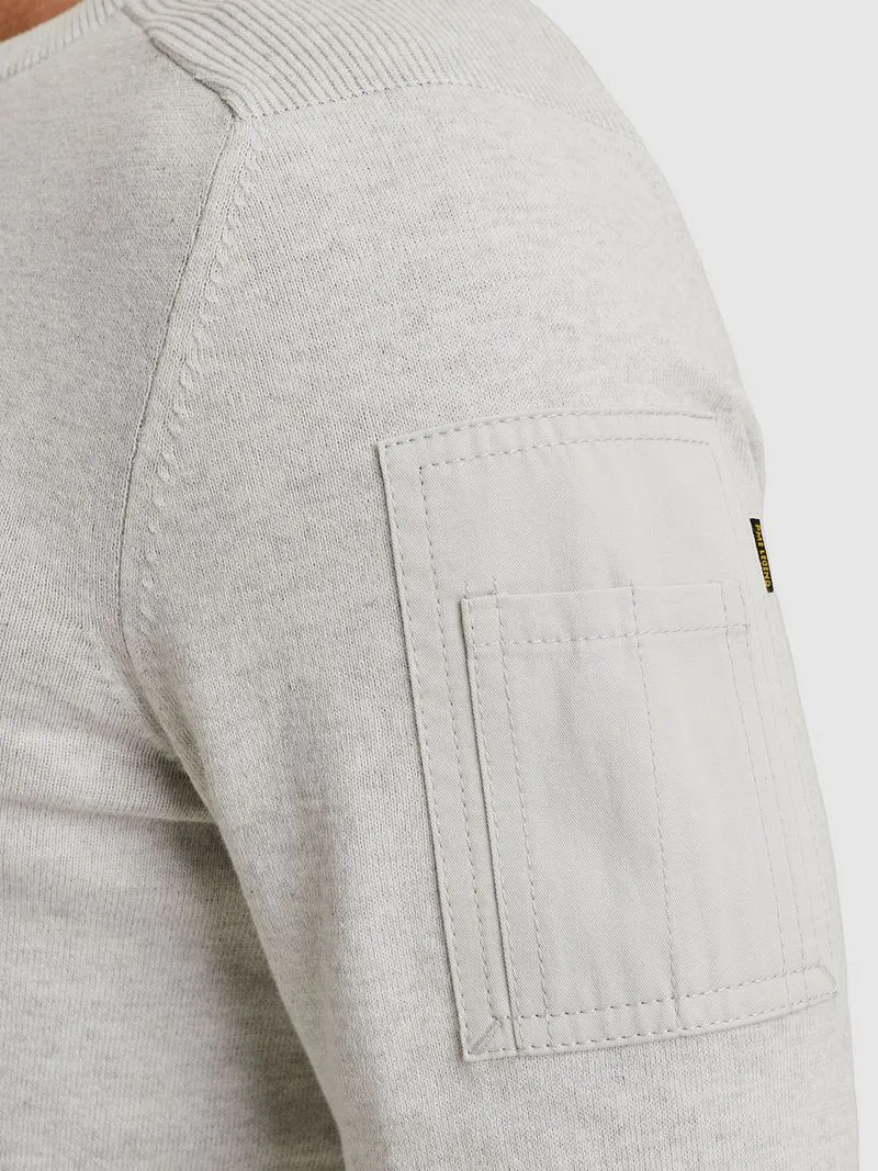PME Legend PME Legend American Classic Pullover Hellgrau Melange - Größe XXL, Grau, – Produktbild 4 von 5