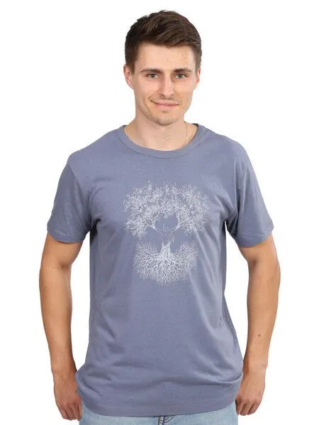 Life-Tree Life-Tree Fairwear Bambus Shirt Men Fusion, Grau, – Produktbild 3 von 4