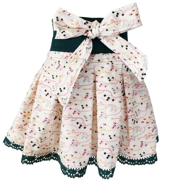 liebewicht liebewicht Rock Faltenrock weiß bunt geblümt bio für Mädchen Gr.80-164, White, – Produktbild 2 von 7