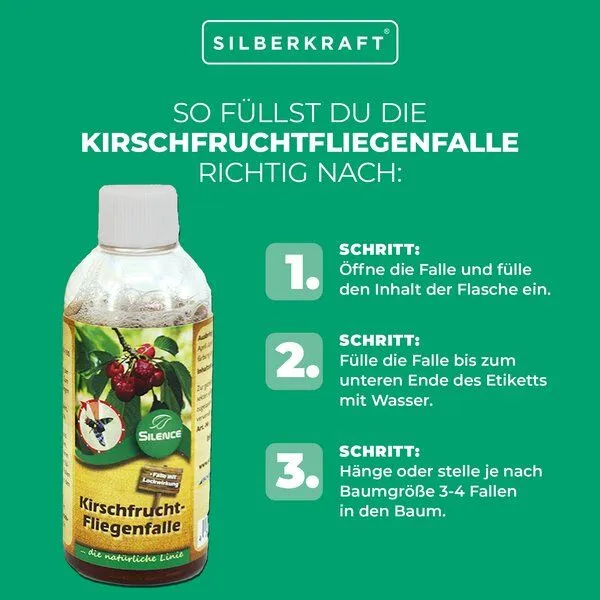 Silberkraft Silberkraft Silence Kirschfruchtfliegenfalle Nachfüllpack – Produktbild 2 von 4
