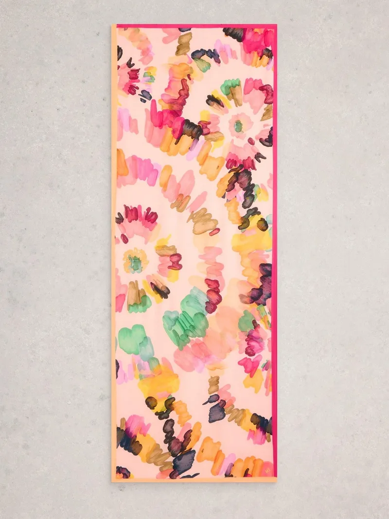 White Stuff Bedruckter Schal Sophie - Einheitsgröße, Rosa multi, – Produktbild 3 von 3