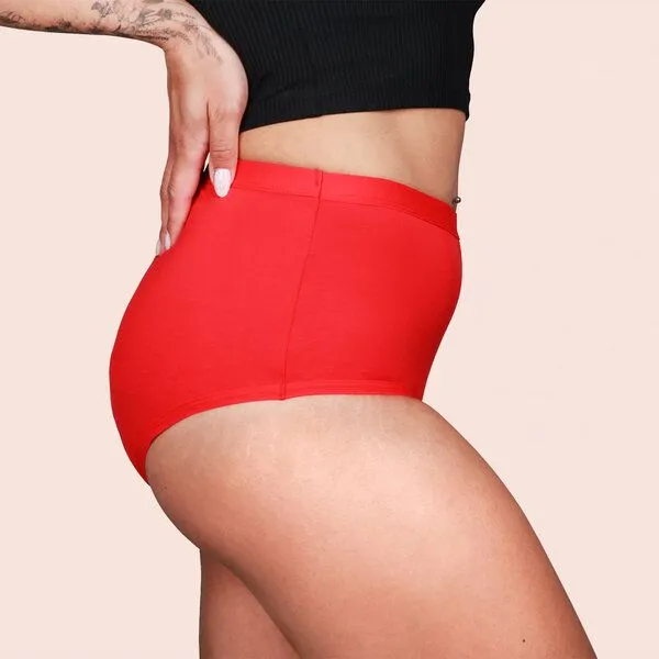 Taynie Ultra Periodenunterwäsche Biozidfrei 60°C Taynie Comfort Bamboo Ultra, Rot, – Produktbild 4 von 4