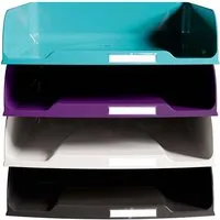 Exacompta 4 Exacompta Briefablagen Combo Styli "Titan", DIN A4+, farbig sortiert – Produktbild 1 von 1