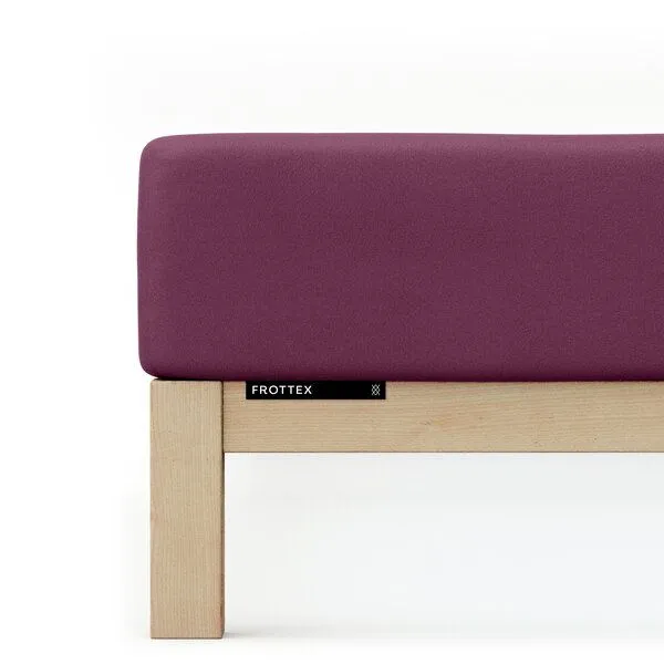 Schlafgut Schlafgut Spannbettlaken Frottex - Baumwollgemisch, Purple deep, – Produktbild 1 von 2