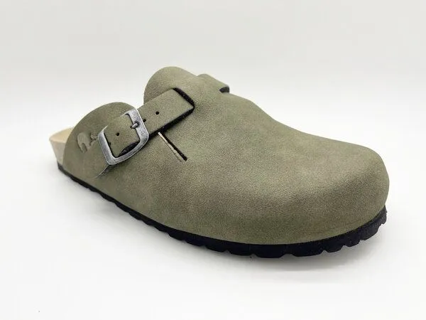 thies Vegane thies Eco Bio Clogs Men, Khaki (olive), – Produktbild 2 von 3